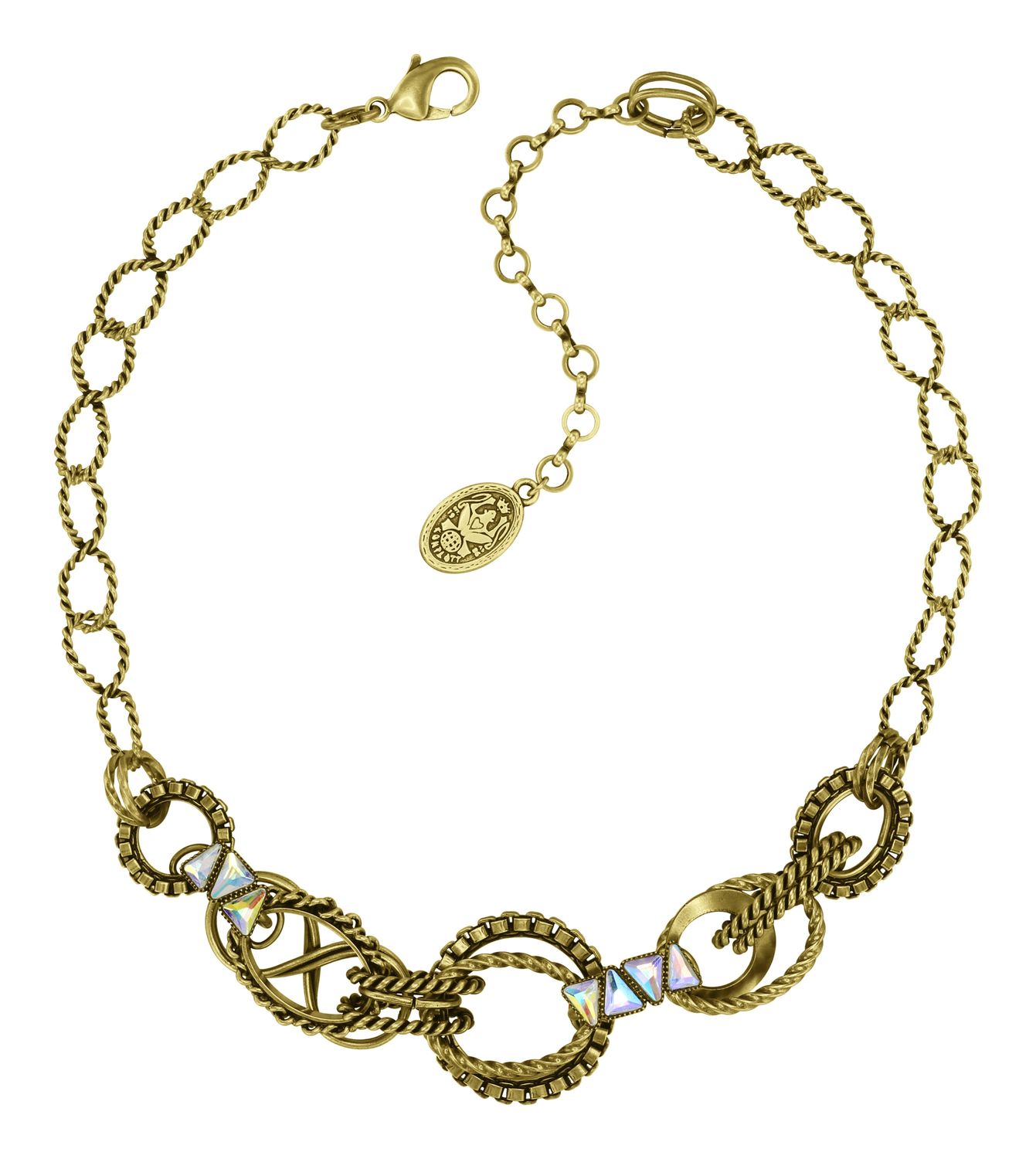 ​Konplott Kette "Rings & Rhythm" brass light antik brass