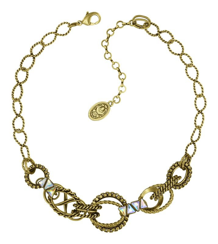 Konplott Kette Konplott Kette "Rings & Rhythm" brass light antik brass