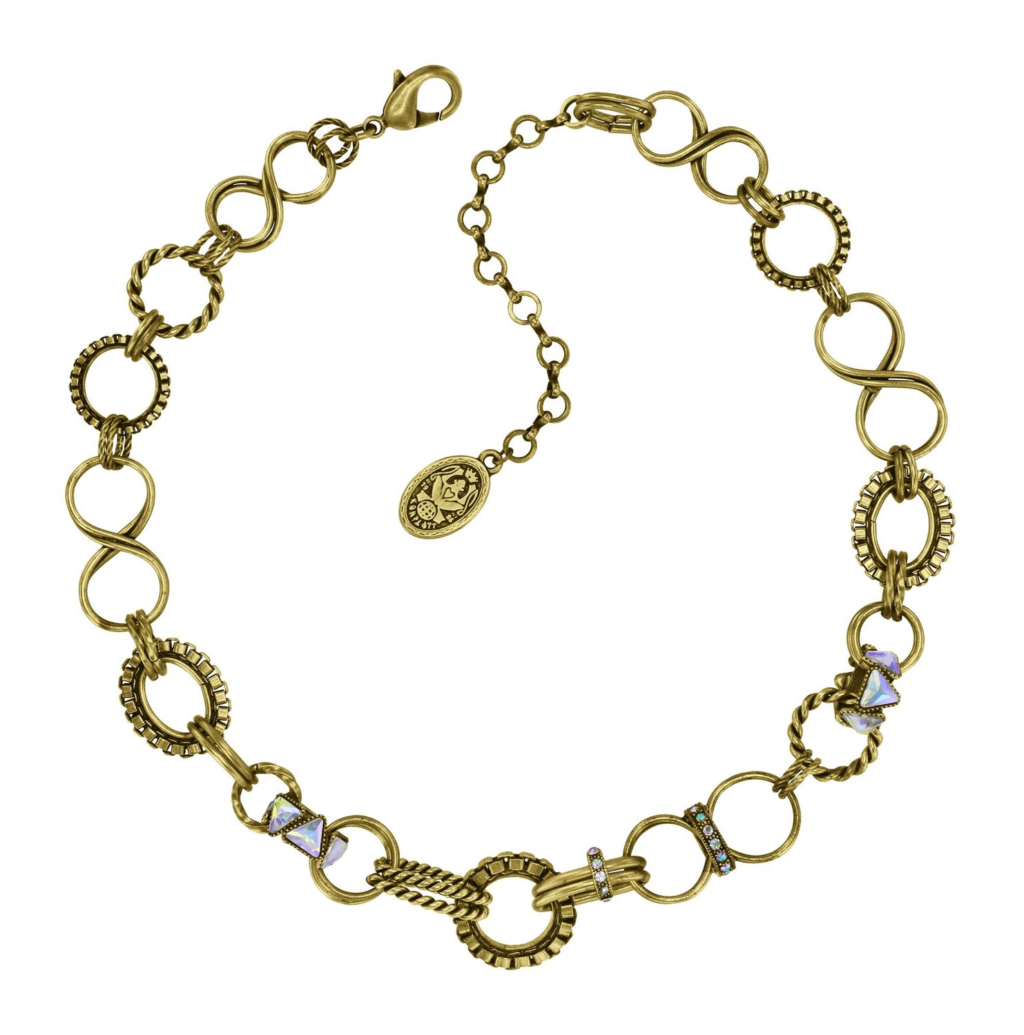 ​Konplott Kette "Rings & Rhythm" brass light antik brass