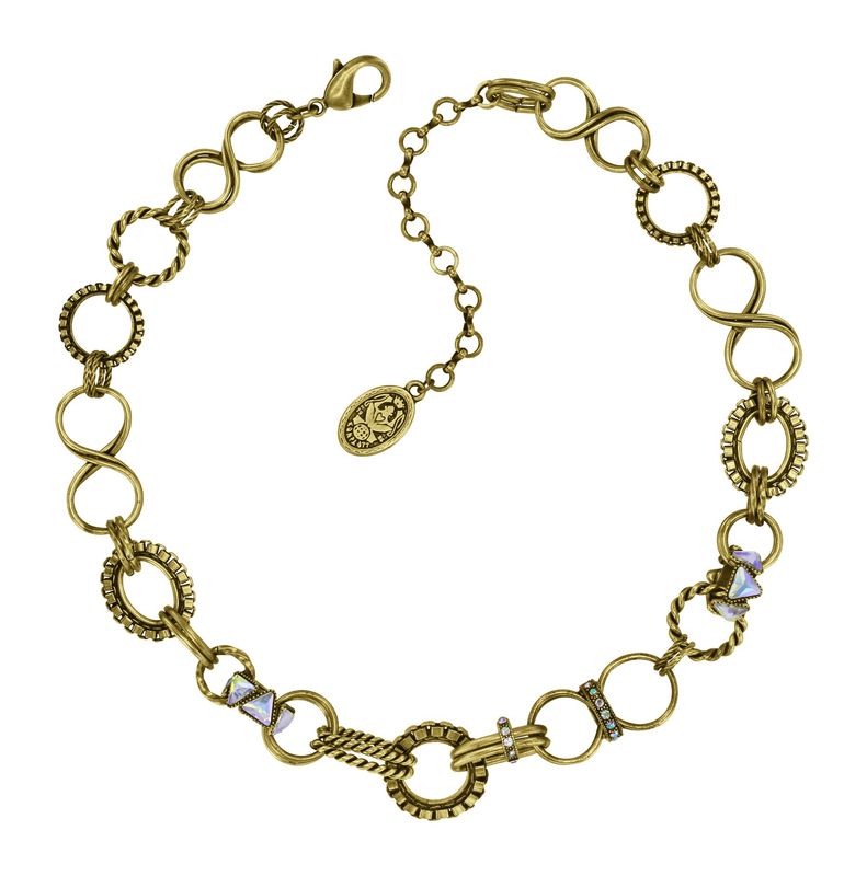 Konplott Kette Konplott Kette "Rings & Rhythm" brass light antik brass