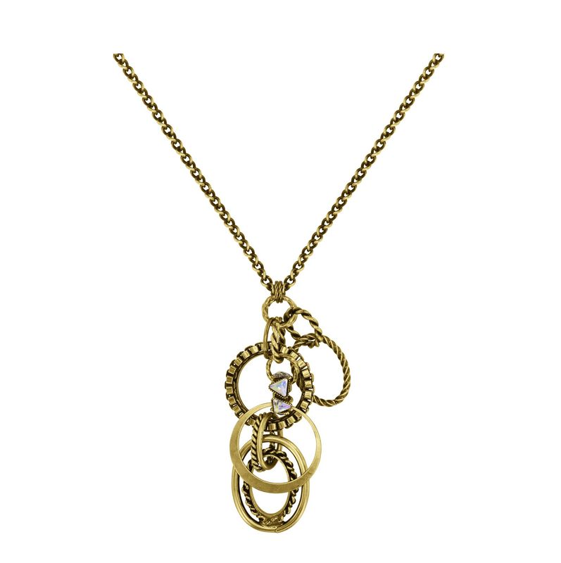 Konplott Kette LANG Konplott Kette LANG "Rings & Rhythm" brass light antik brass