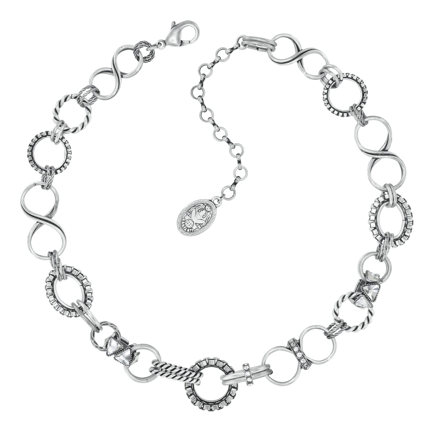 ​Konplott Kette "Rings & Rhythm" silver light antik silver