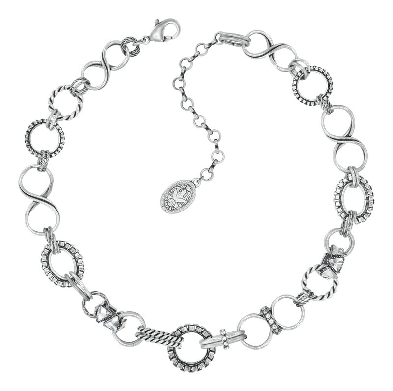 Konplott Kette Konplott Kette "Rings & Rhythm" silver light antik silver