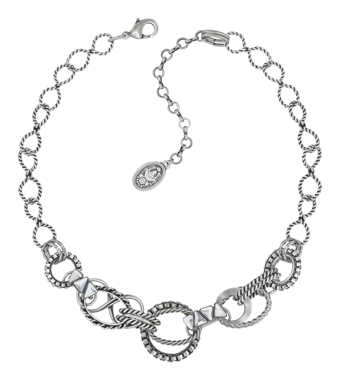 ​Konplott Kette "Rings & Rhythm" silver light antik silver
