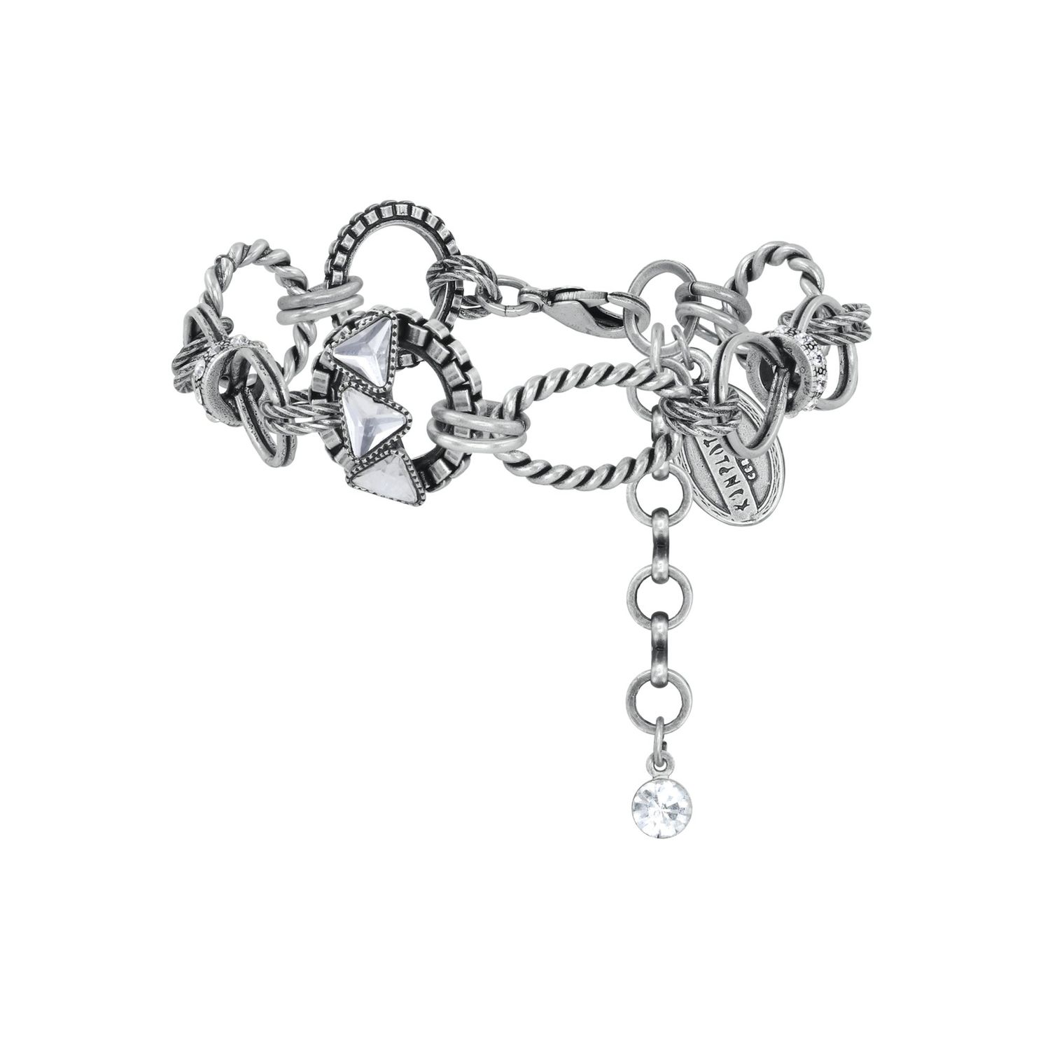​Konplott Armband "Rings & Rhythm" silver light antik silver