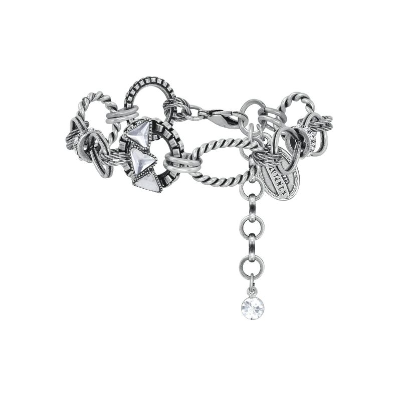 Konplott Armband Konplott Armband "Rings & Rhythm" silver light antik silver