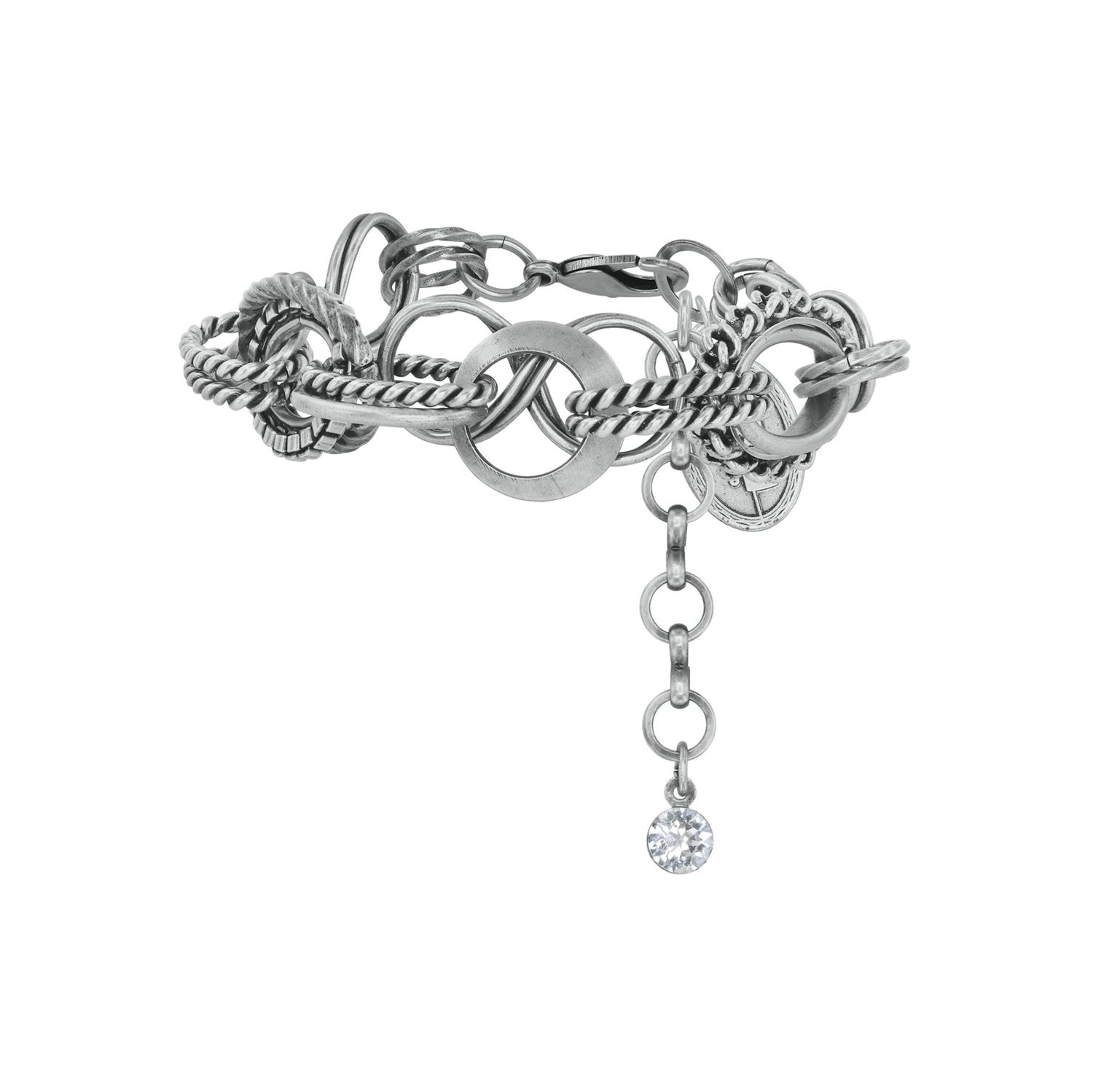 ​Konplott Armband "Rings & Rhythm" silver light antik silver