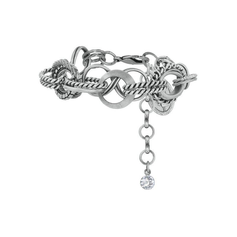 Konplott Armband Konplott Armband "Rings & Rhythm" silver light antik silver