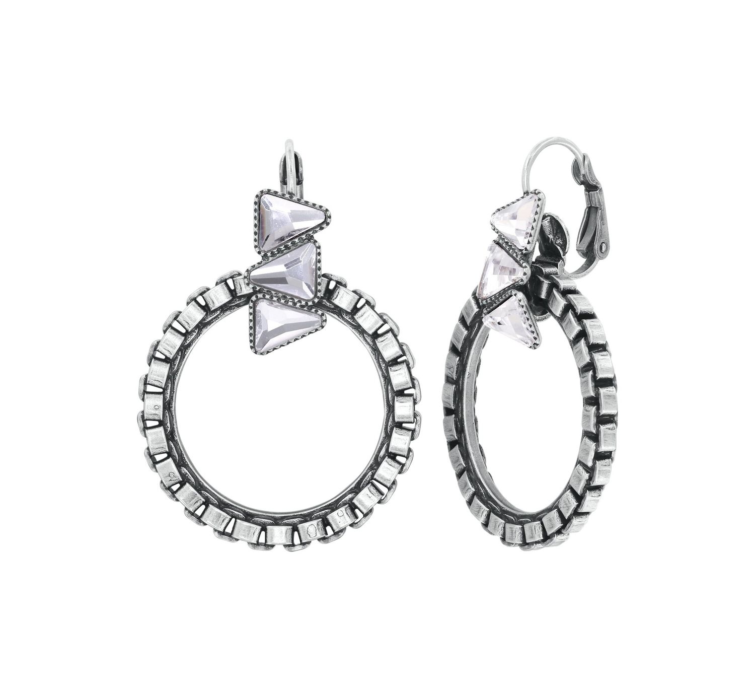 ​Konplott Ohrringe "Rings & Rhythm" silver light antik silver