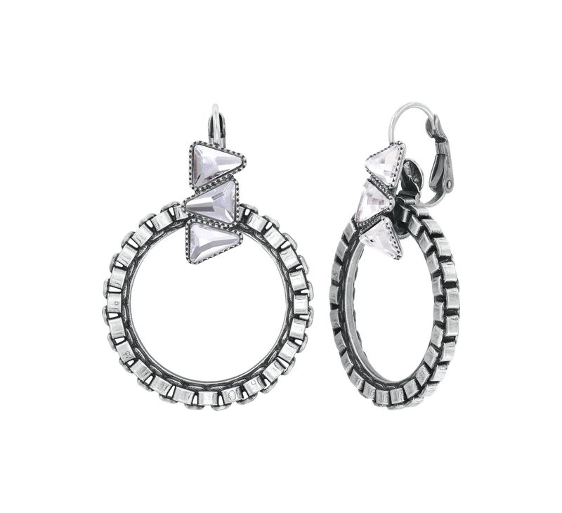 Konplott Ohrringe Konplott Ohrringe "Rings & Rhythm" silver light antik silver