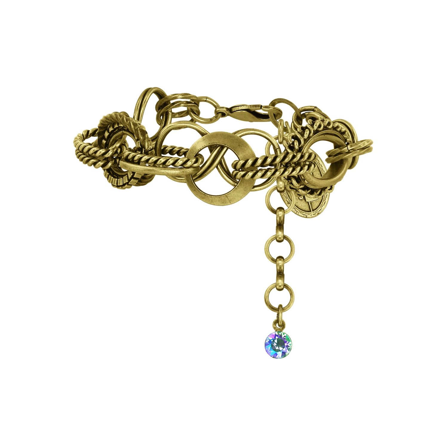 ​Konplott Armband "Rings & Rhythm" brass light antik brass