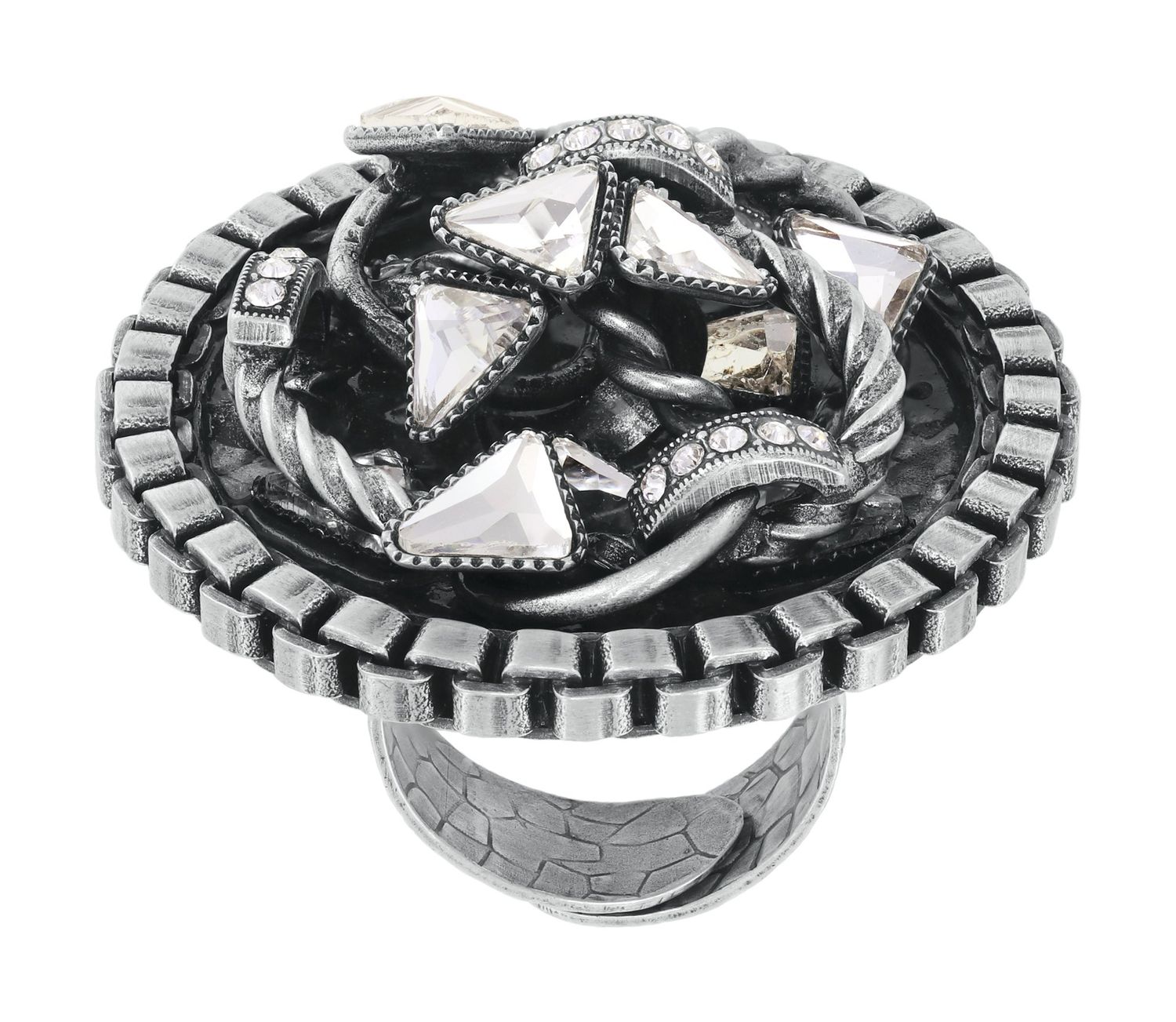 ​Konplott Ring "Rings & Rhythm" silver light antik silver