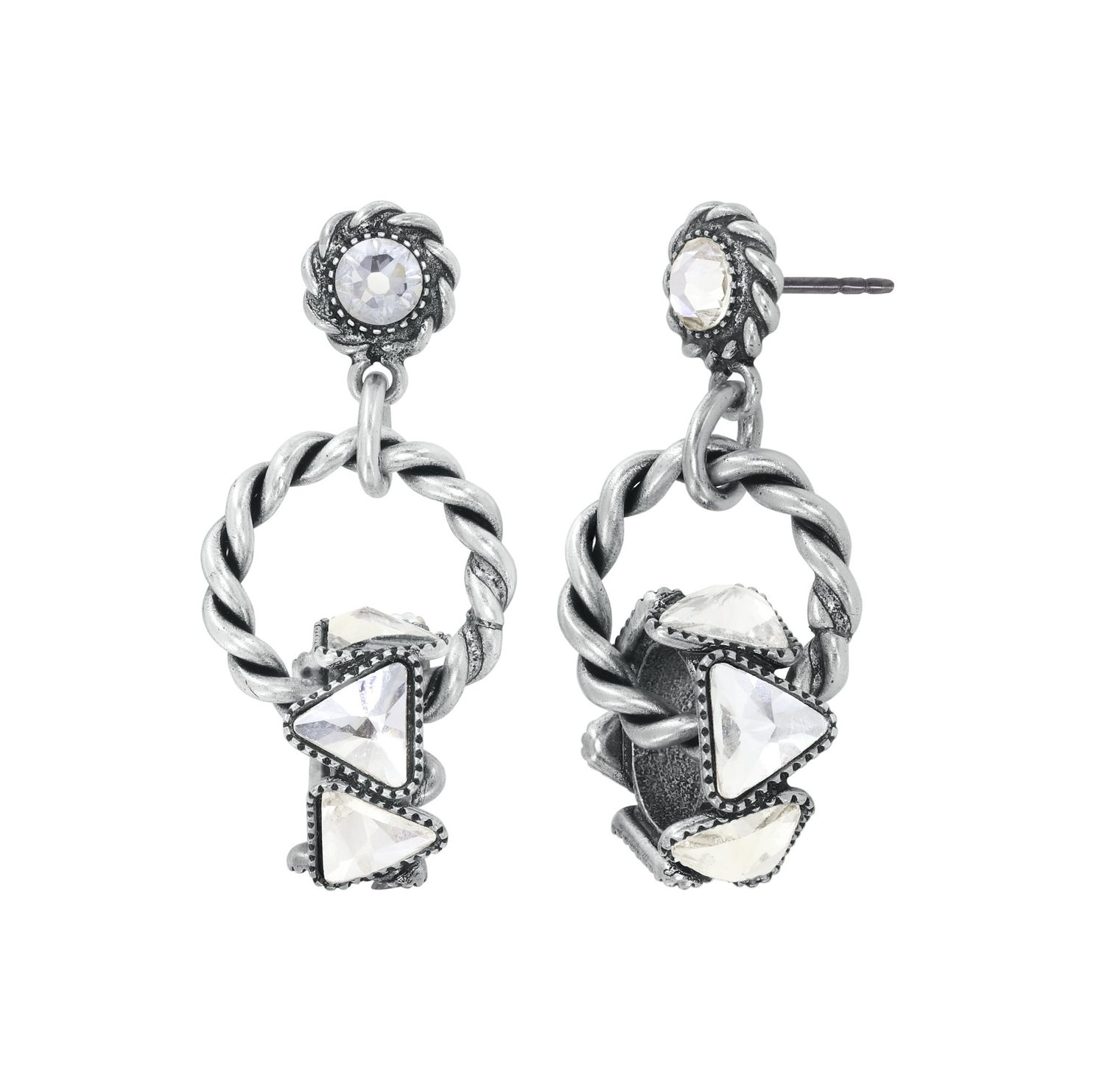 ​Konplott Ohrringe "Rings & Rhythm" silver light antik silver