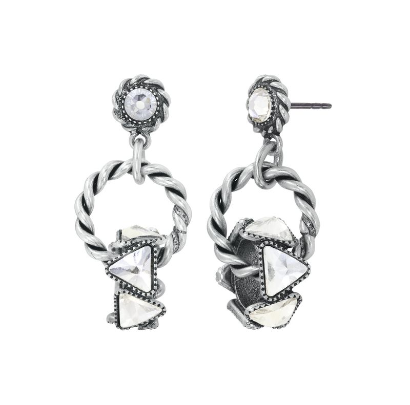 Konplott Ohrringe Konplott Ohrringe "Rings & Rhythm" silver light antik silver