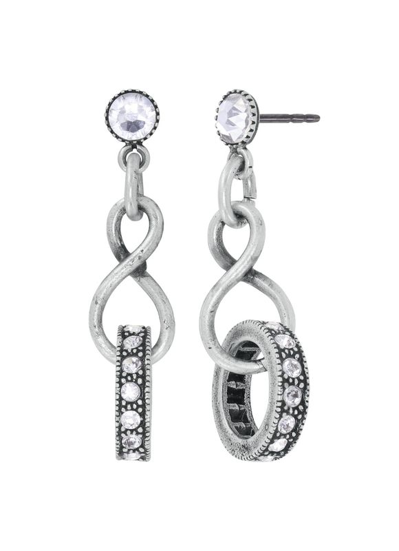 Konplott Ohrringe Konplott Ohrringe "Rings & Rhythm" silver light antik silver