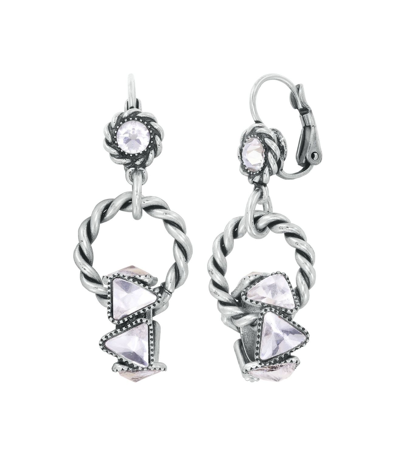 ​Konplott Ohrringe "Rings & Rhythm" silver light antik silver