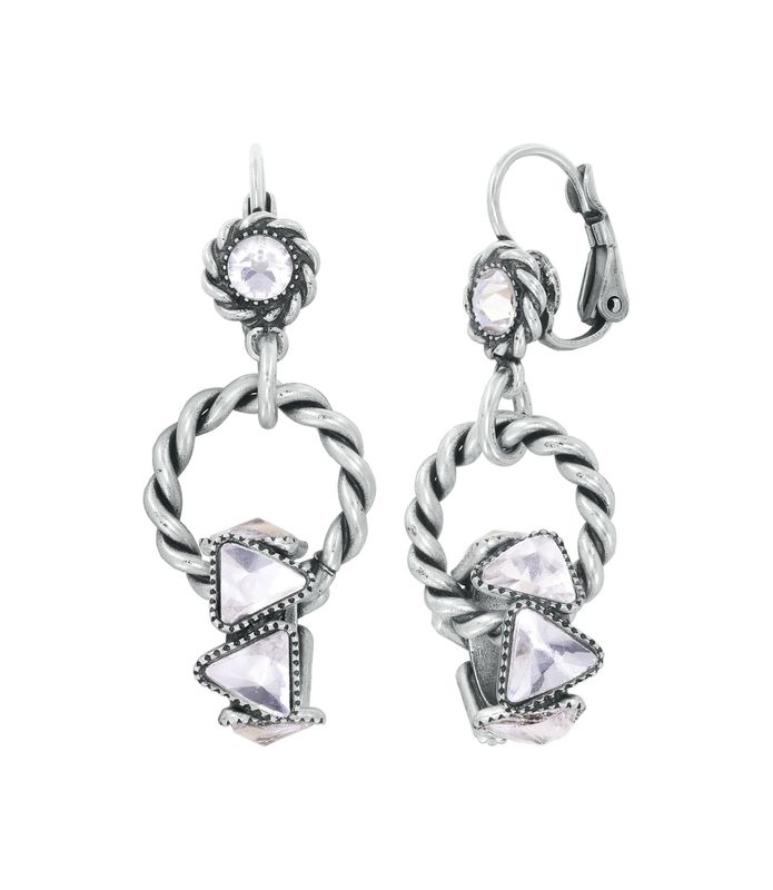 Konplott Ohrringe Konplott Ohrringe "Rings & Rhythm" silver light antik silver