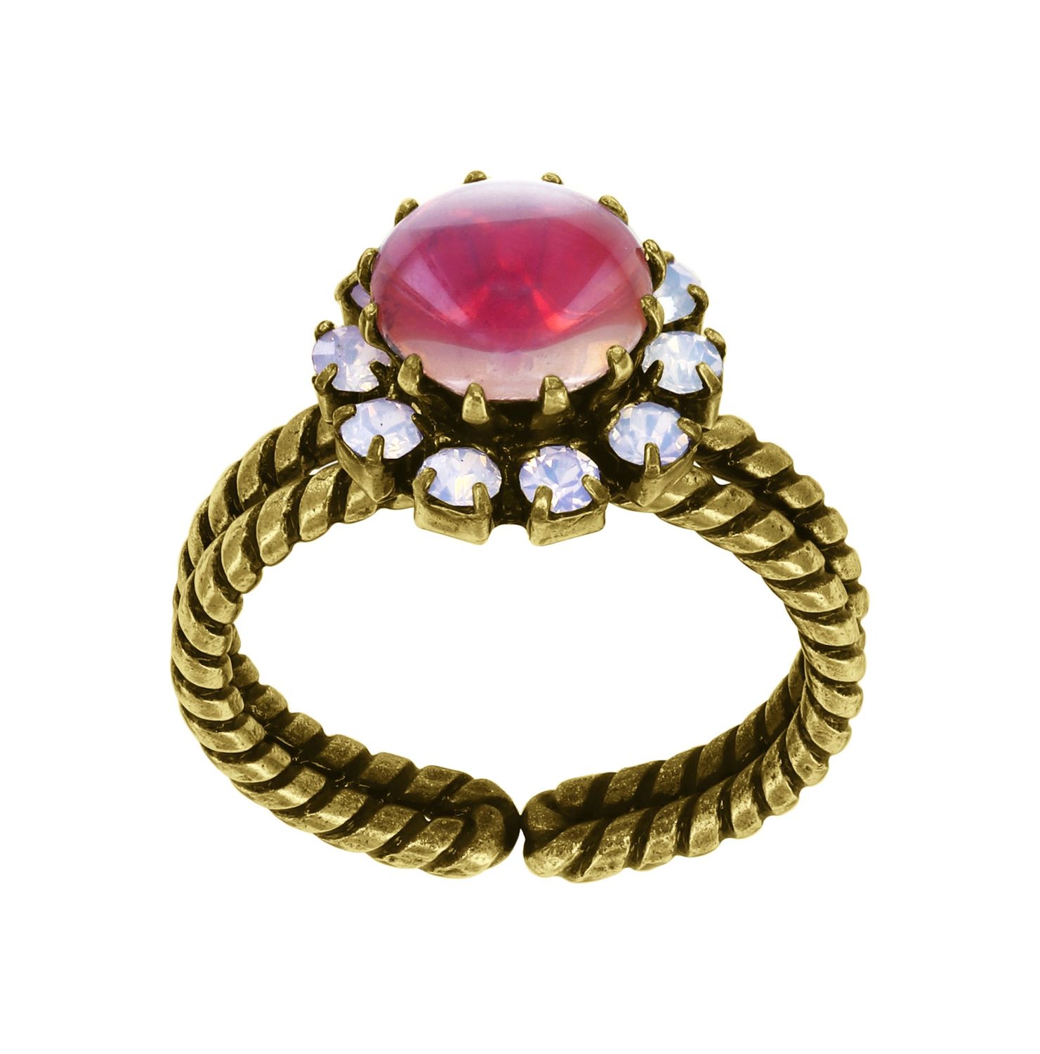 Konplott Ring "Sabrina Vintage" Koralle/Rot