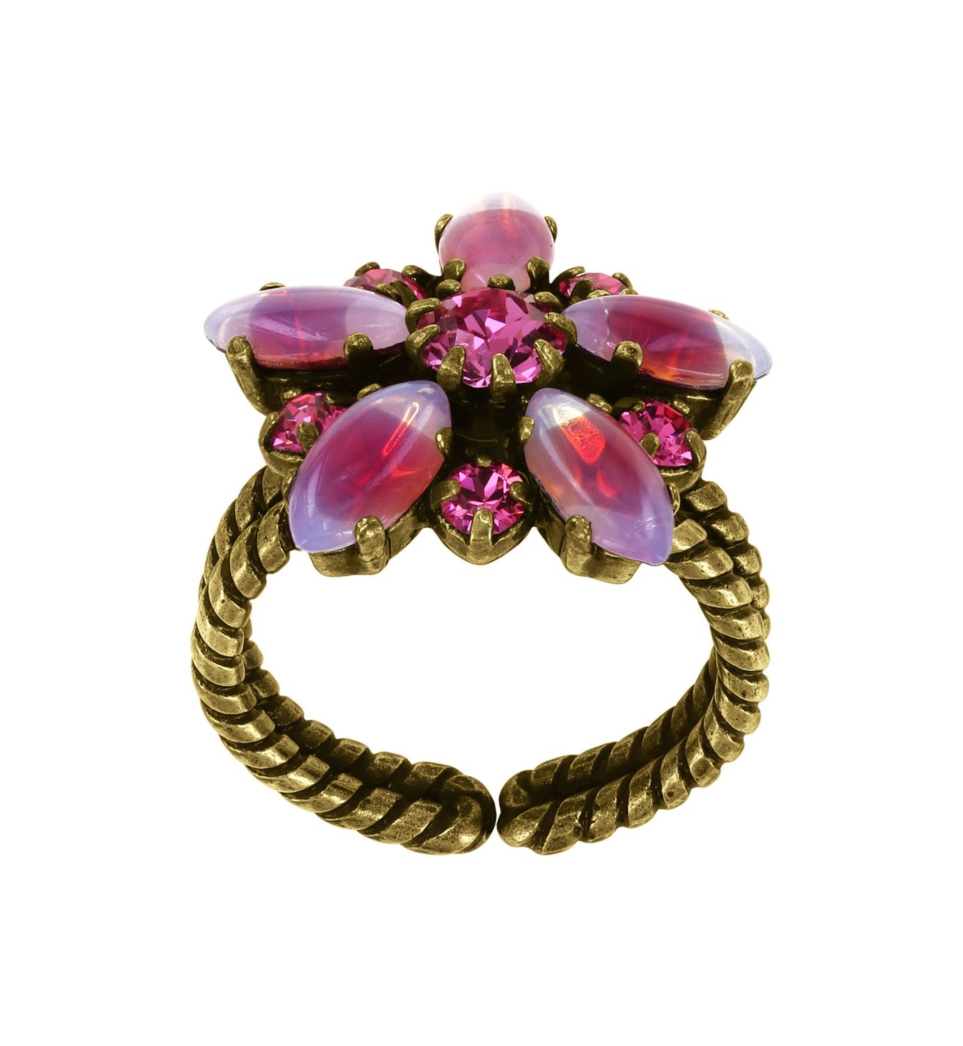 ​Konplott Ring "Sabrina Vintage" Koralle/Rot