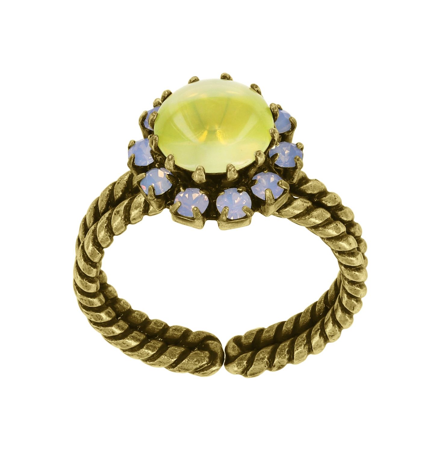 ​Konplott Ring "Sabrina Vintage" Gelb
