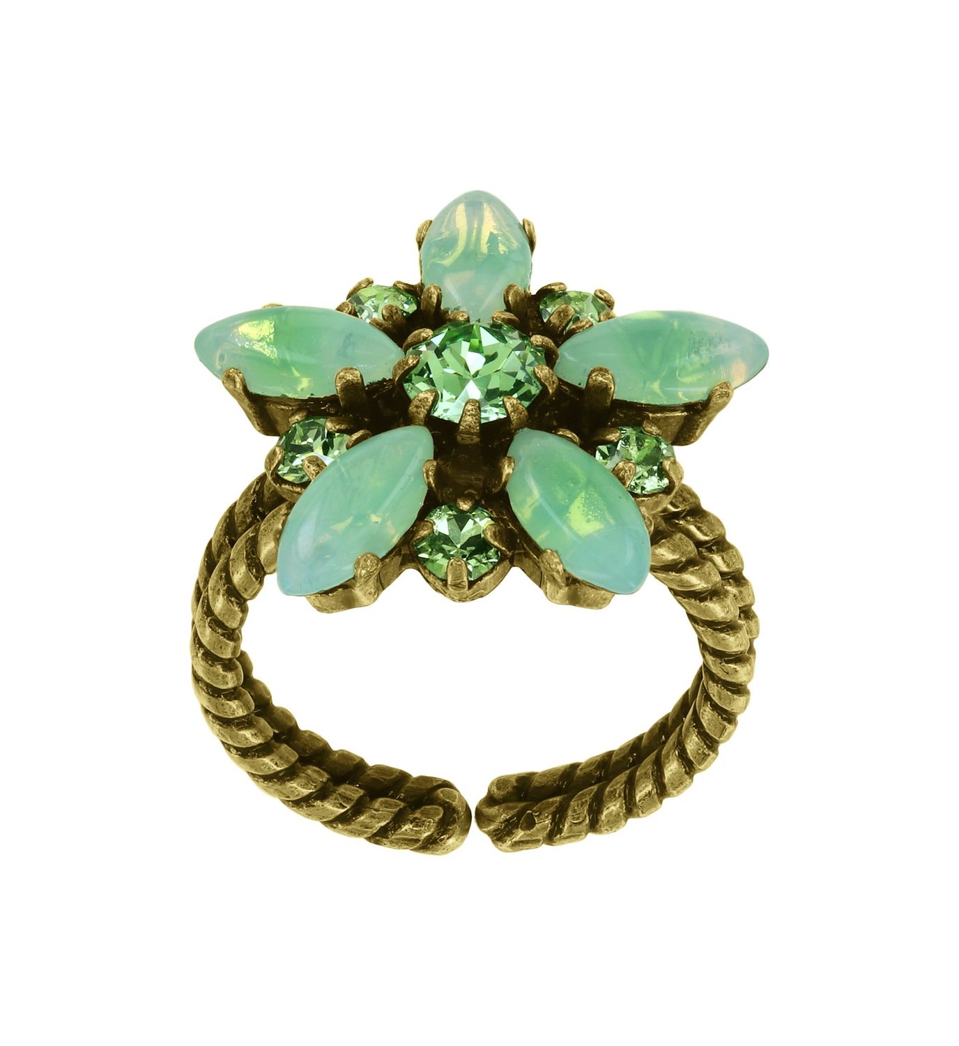​Konplott Ring "Sabrina Vintage" Grün