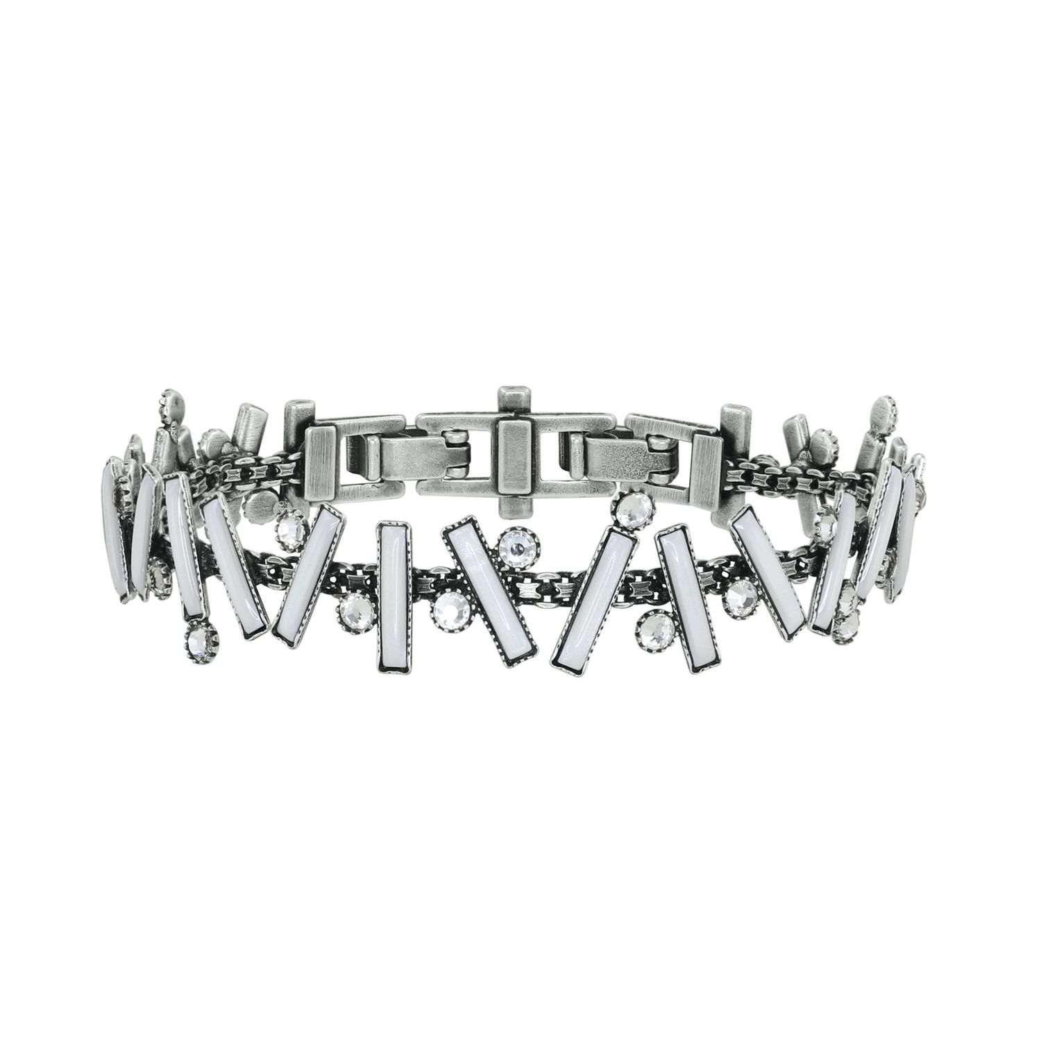 ​Konplott Armband "Small Tones Beating" weiß