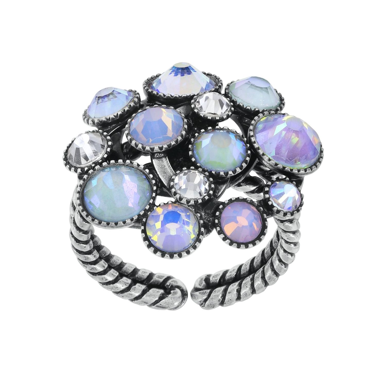 ​Konplott Ring "Shopping Drops" weiß