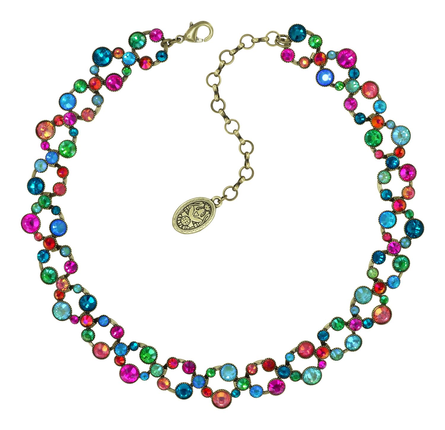 ​Konplott Kette  "Shopping Drops"  multi
