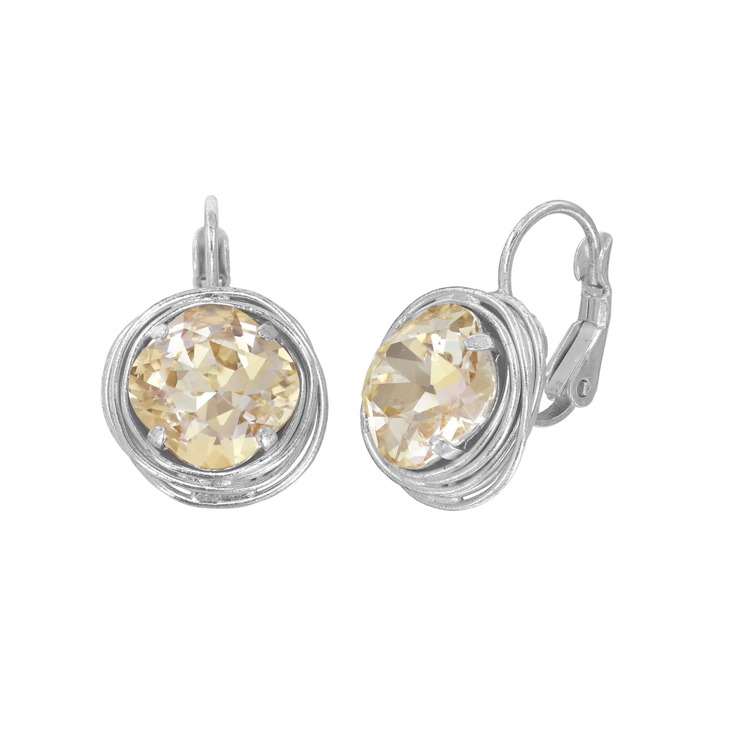 ​Konplott Ohrringe "Global Glam" Shiny Silver Gr. M