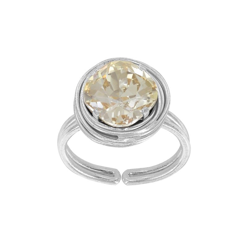 ​Konplott Ring "Global Glam" Shiny Silver Gr. M