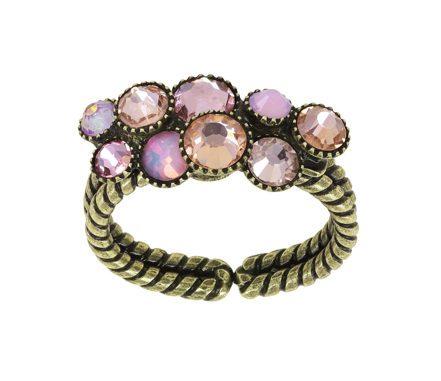 Konplott Ring "Water Cascade" beige/pink