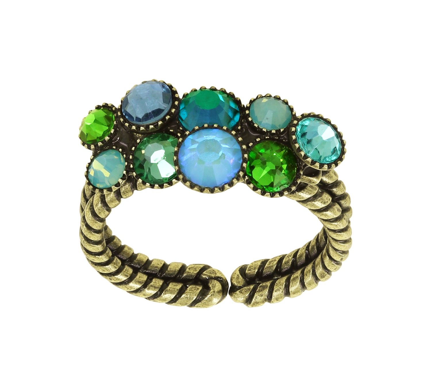 ​Konplott Ring "Water Cascade" grün