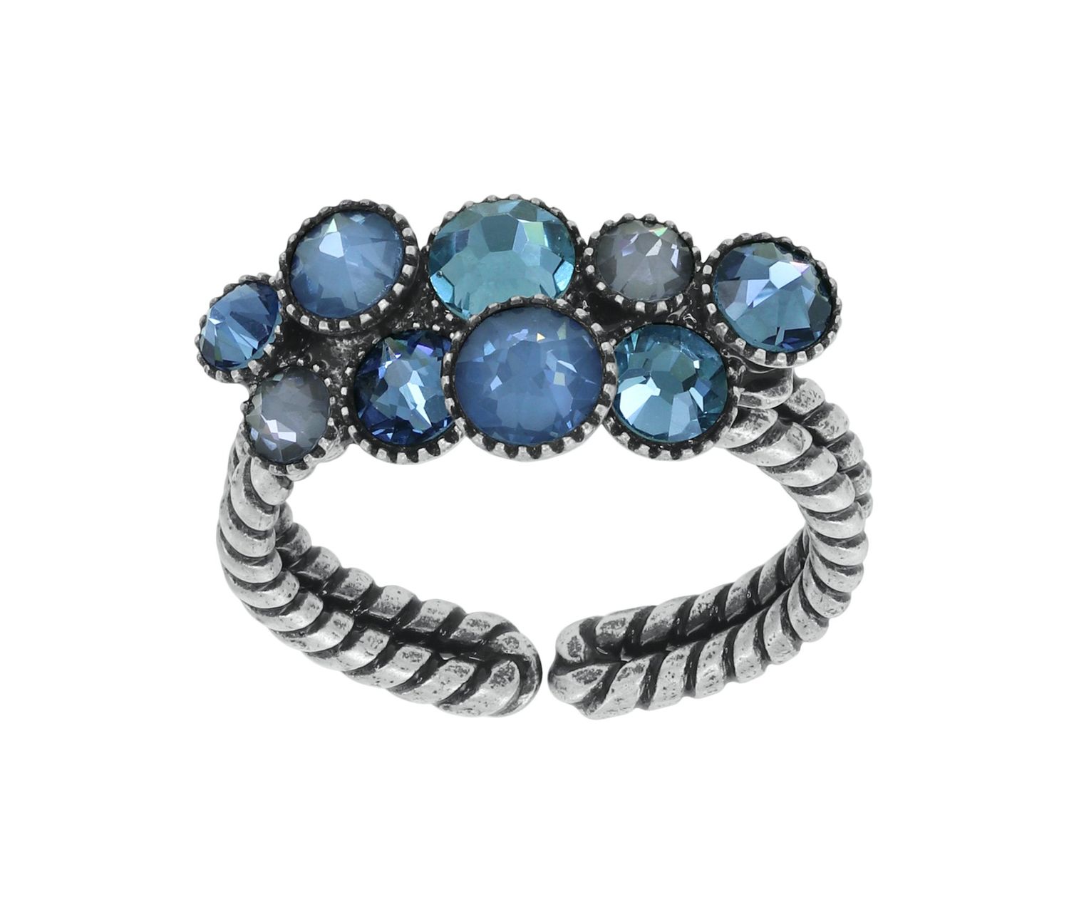 ​Konplott Ring "Water Cascade" light blue