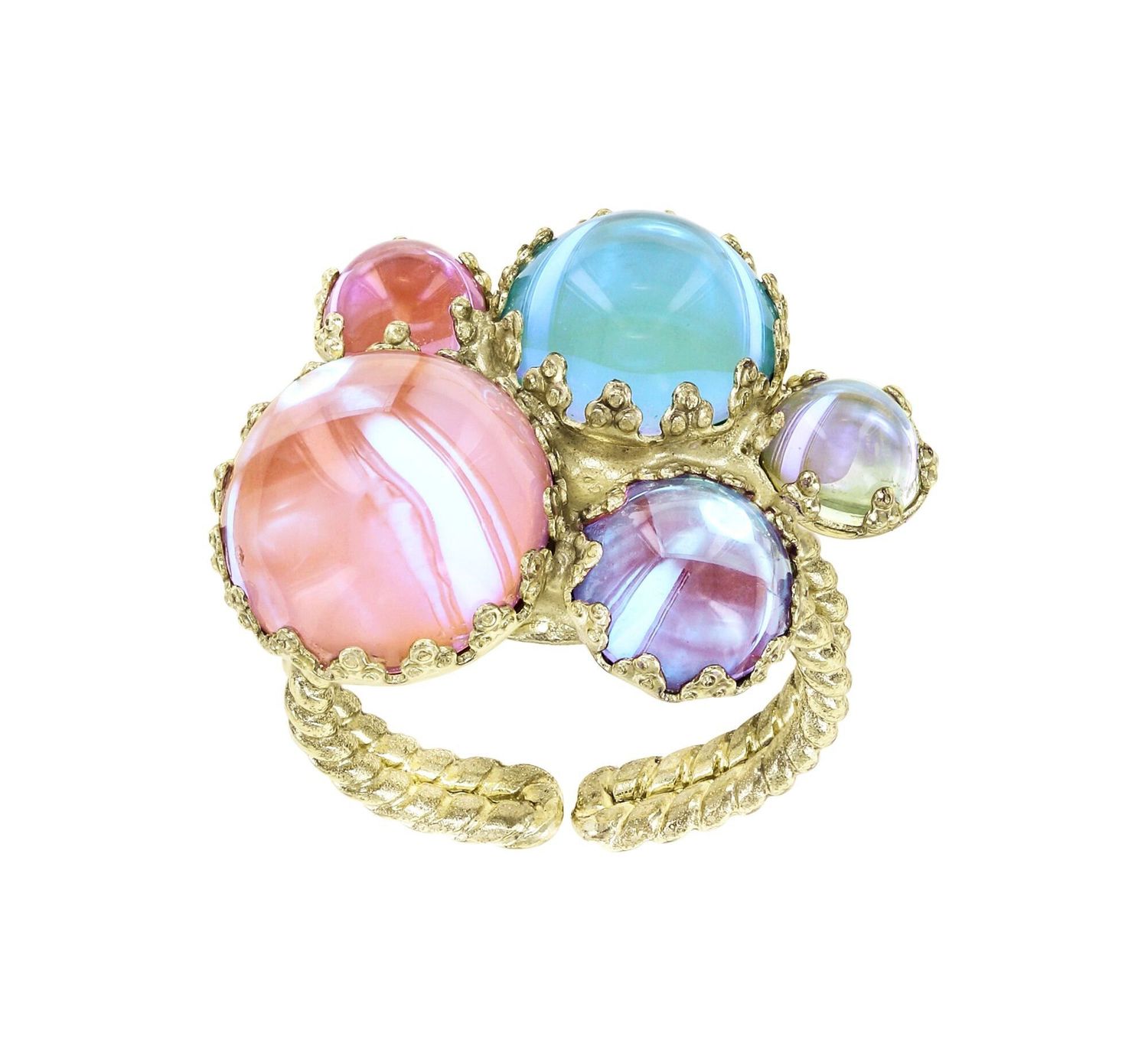 Konplott Ring "Honey Drops in Space" pastel multi