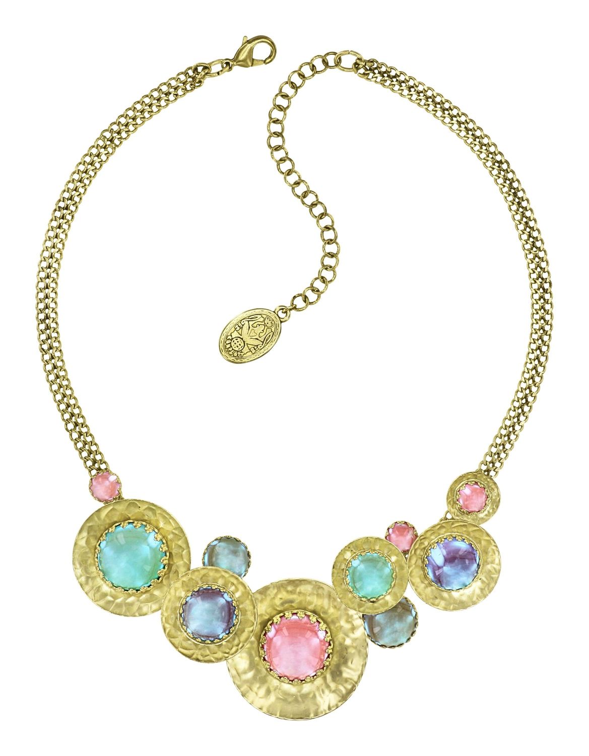 ​Konplott Kette "Honey Drops in Space" pastel multi