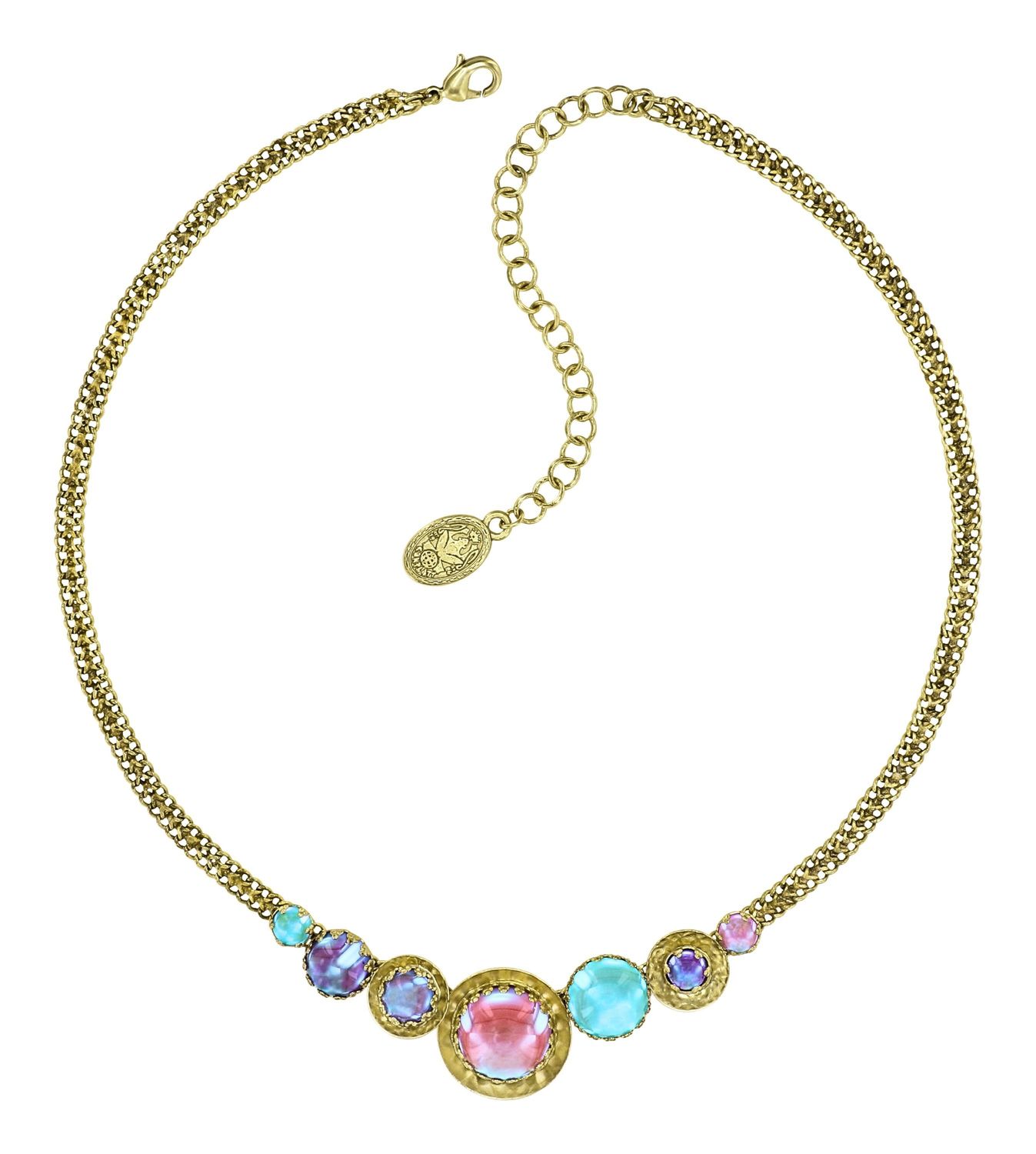 ​Konplott Kette "Honey Drops in Space" pastel multi
