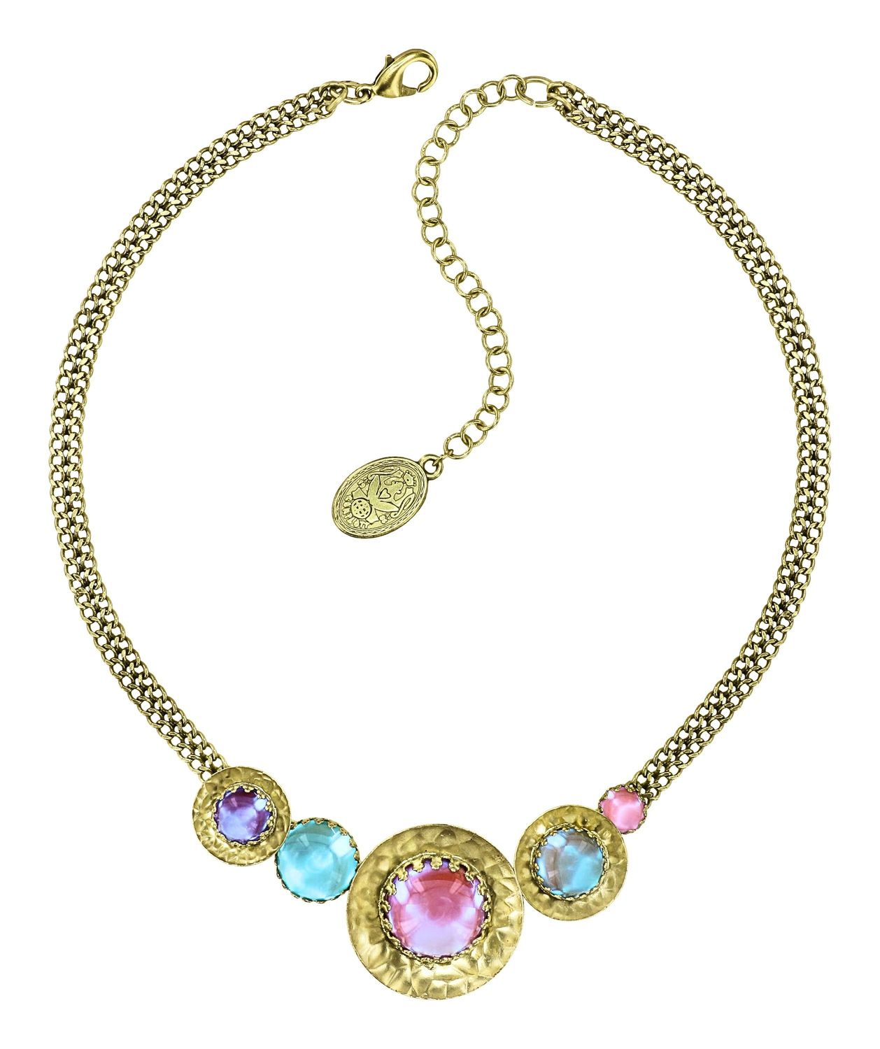​Konplott Kette "Honey Drops in Space" pastel multi