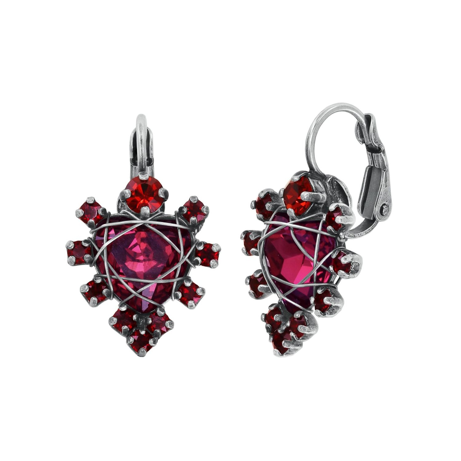 ​Konplott Ohrringe "Hearts for Us" red