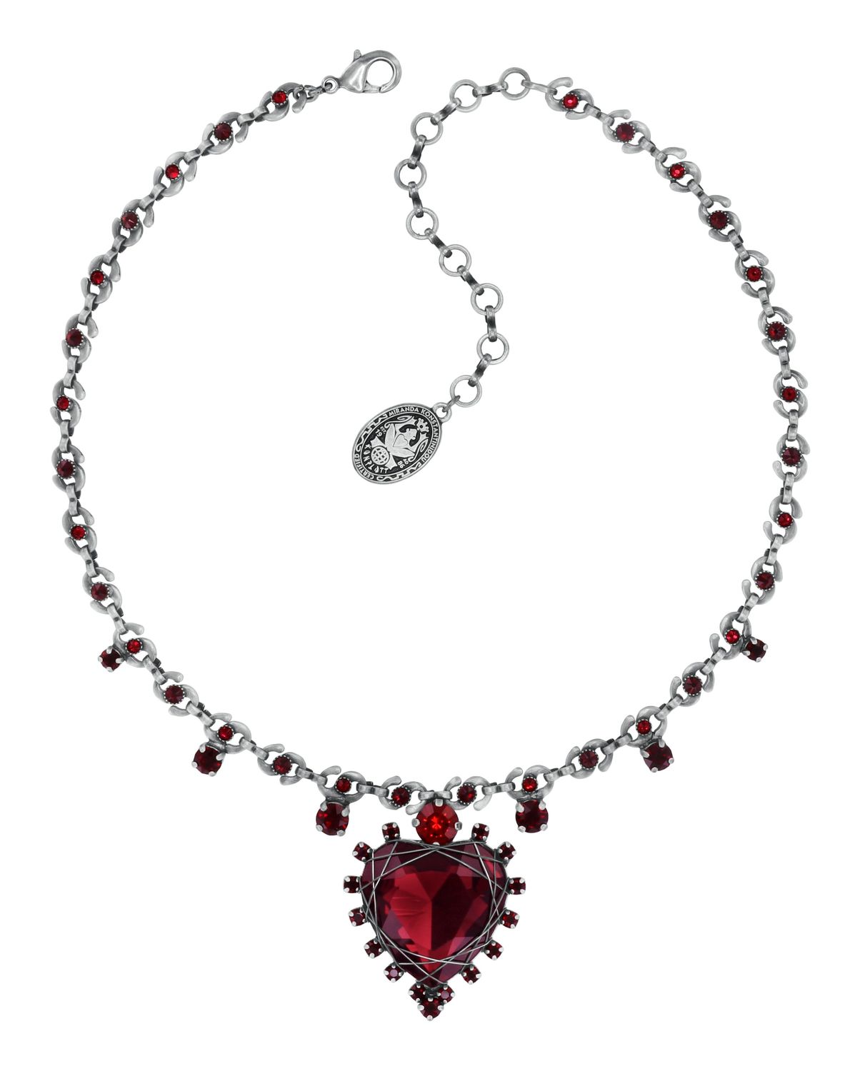 ​Konplott Kette "Hearts for Us" red