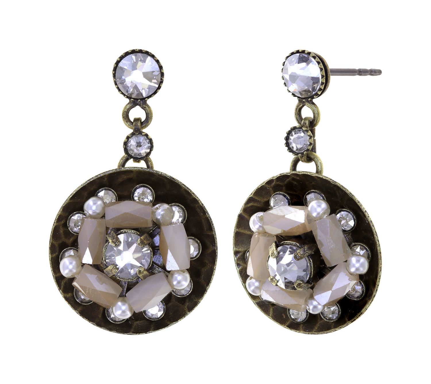 Konplott Ohrringe "Soul of Thorns"  Daylight - weiß , beige