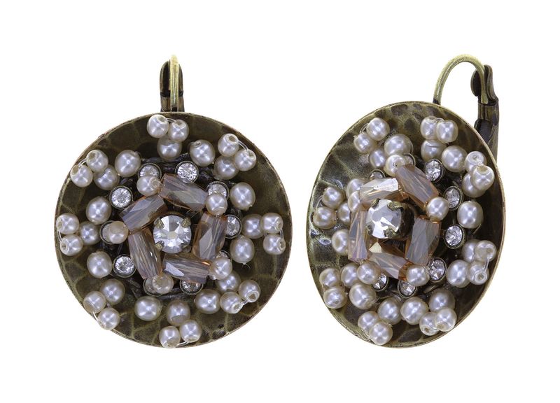 Konplott Ohrringe Konplott Ohrringe "Soul of Thorns" Daylight - weiß , beige