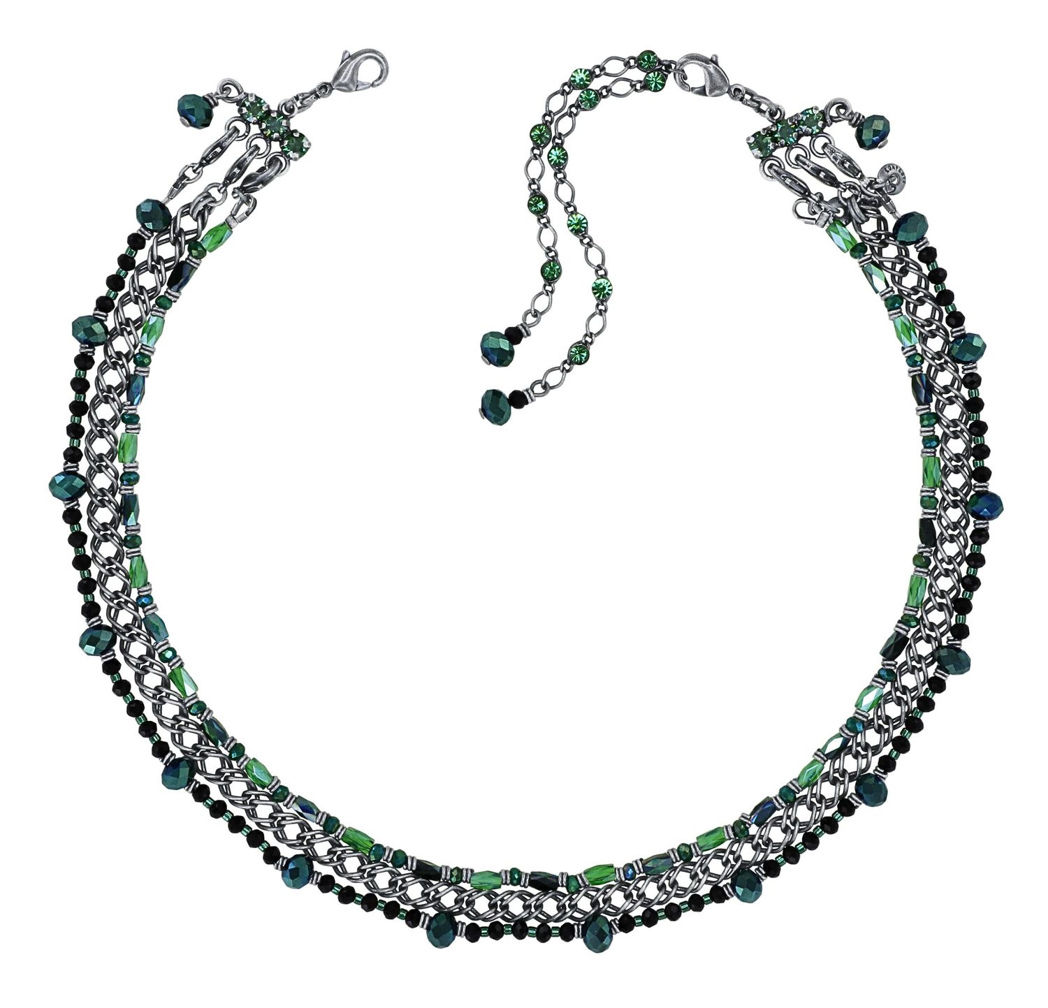 Konplott Kette "Soft Temptations"  schwarz/grün