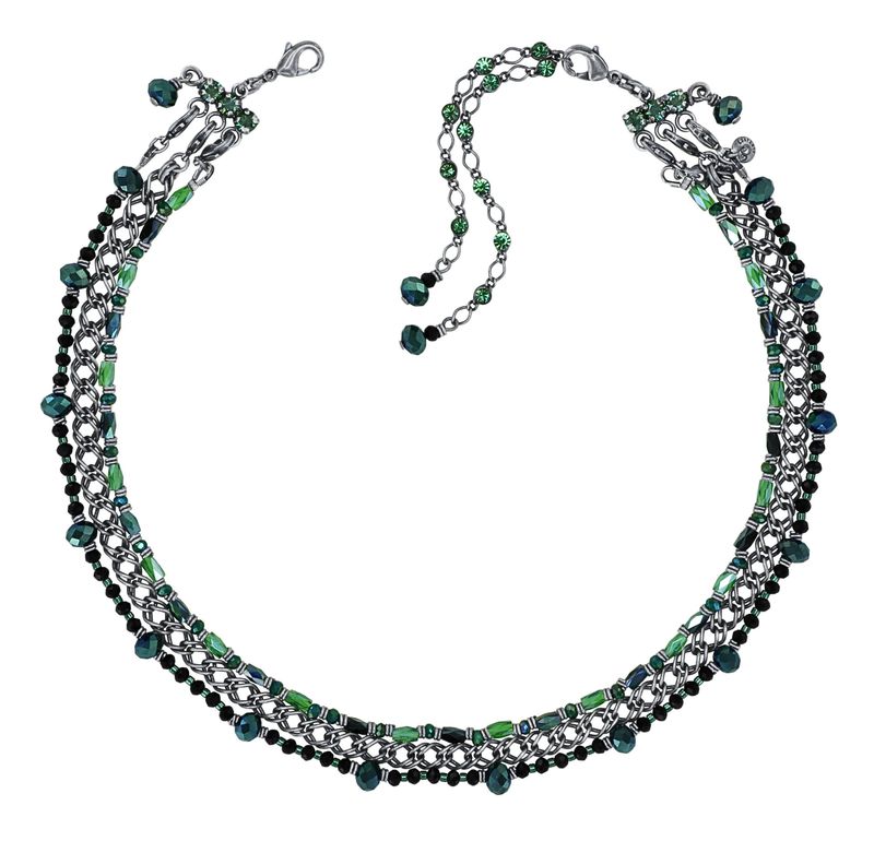Konplott Kette "Soft Temptations"  schwarz/grün