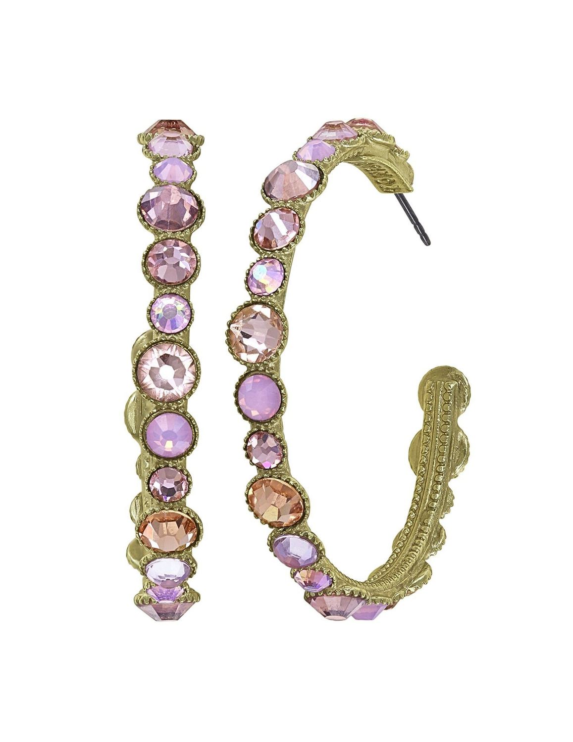 ​Konplott Ohrringe Creole "Water Cascade" rose