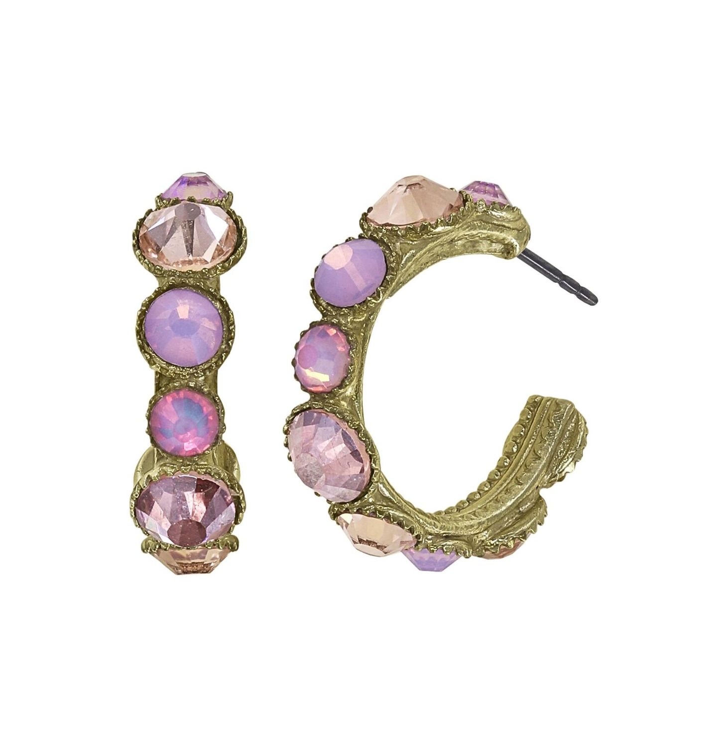 ​Konplott Ohrringe Creole "Water Cascade" rose