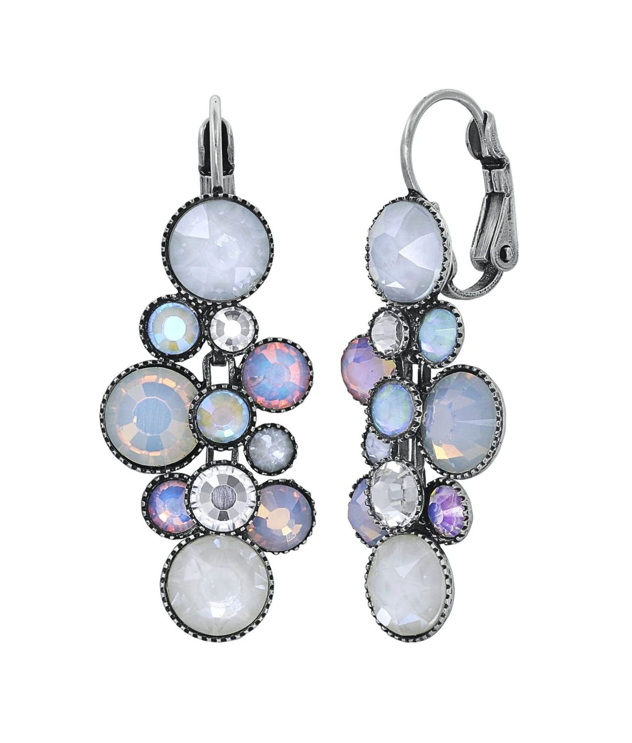 ​Konplott Ohrringe  "Water Cascade" weiß