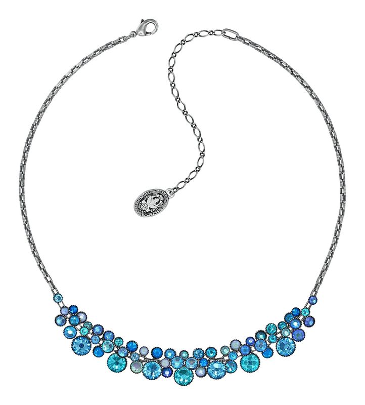 ​Konplott Halskette "Water Cascade" blau