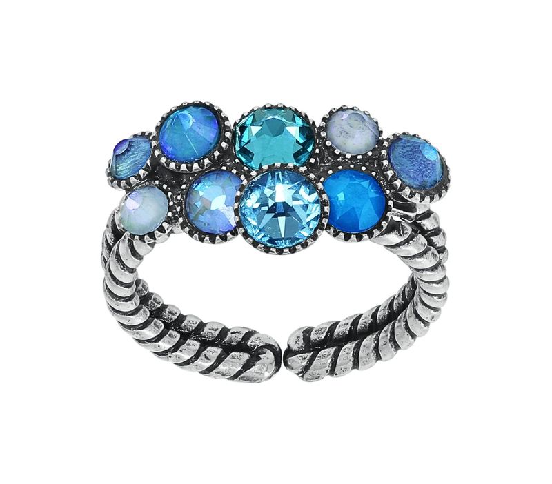 ​Konplott Ring "Water Cascade" blau