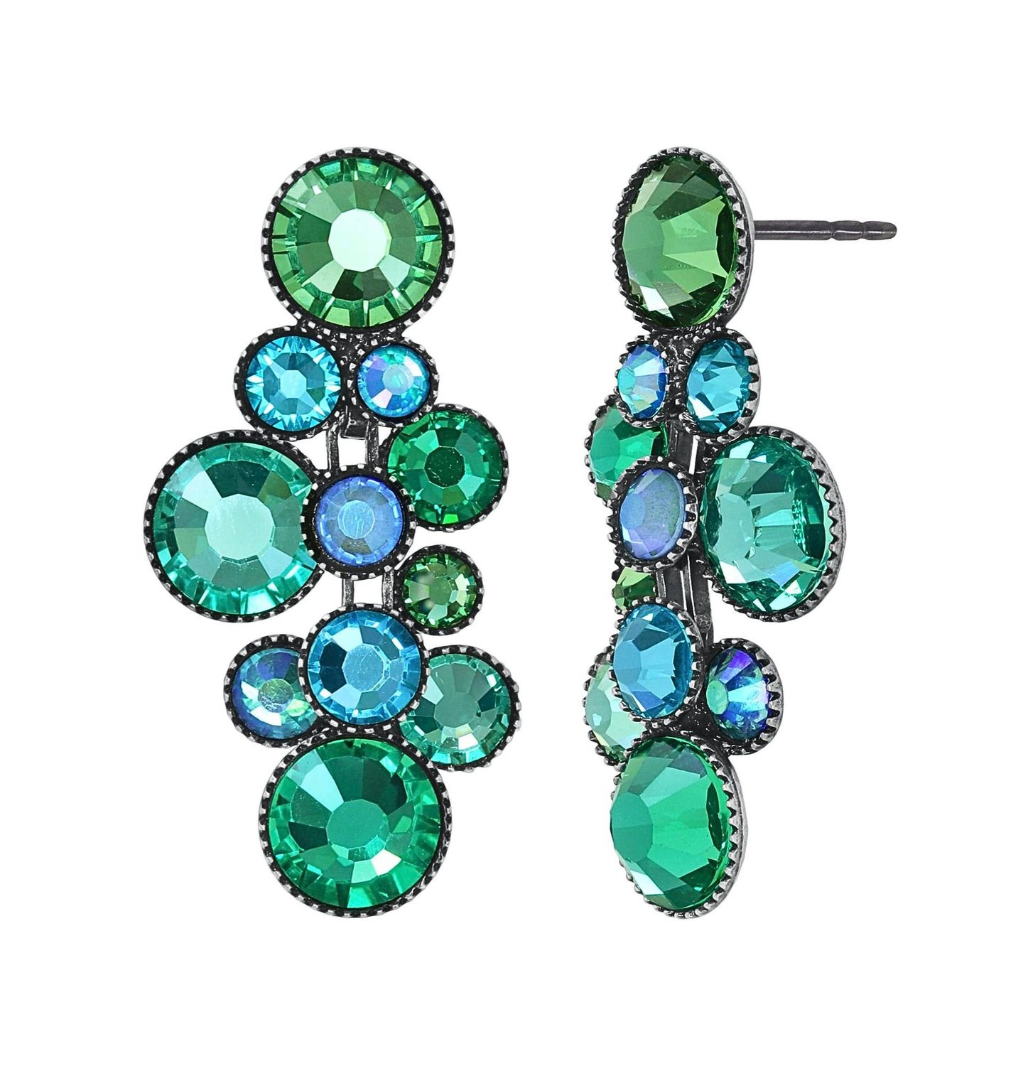 ​Konplott Ohrringe "Water Cascade" grün