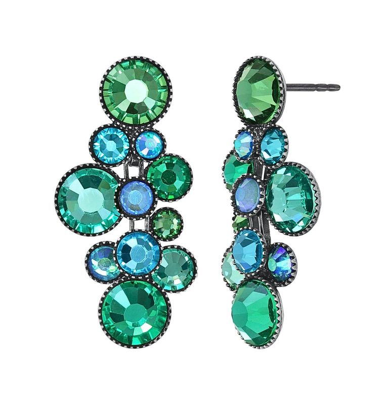 ​Konplott Ohrringe "Water Cascade" grün